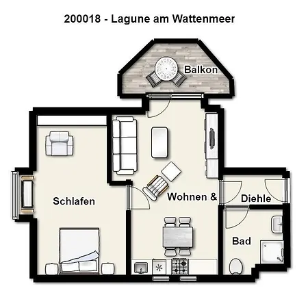 Apartmán Haus Lagune Am Wattenmeer 18 Wangerooge